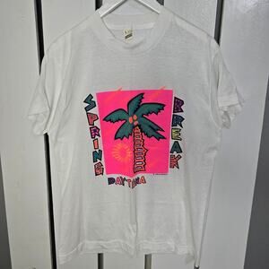 Daytona Beach Florida Spring Break 1989 TShirt Unisex Medium 50/50 Single Stitch